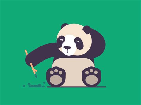 Panda Stick | Motion design animation, Animated images, Animated gift