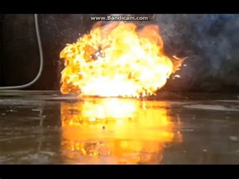 Explosion with Flash Powder + Petrol - YouTube