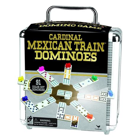 Mexican Train Domino Game Set with Aluminum Case Cardinal Industries #CardinalIndustries ...