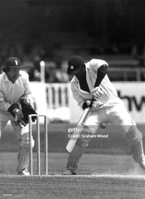 Cricketer Gordon Greenidge playing for the West Indies at Trent... News ...