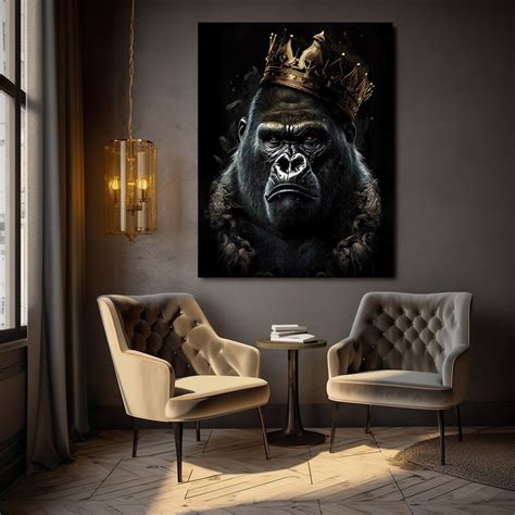 Canvas Art King Kong Wall Art King Kong Wall Print Gift for - Etsy