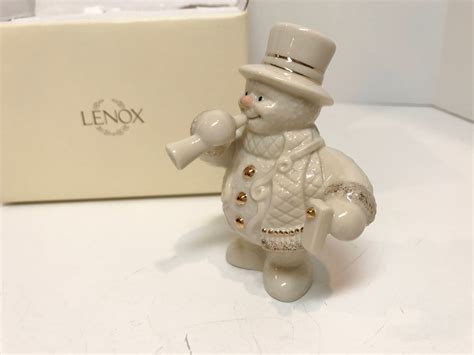 Lenox Celebration Snowman, Lenox Christmas Ornament , Lenox Figurine ...