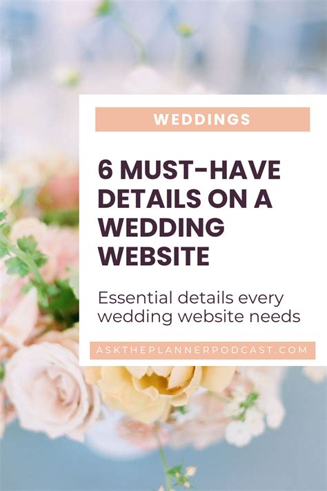 6 Important Details to Include On Your Wedding Website | Verve Event Co.