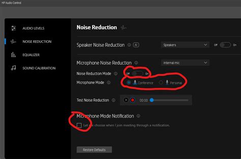 HP Audio Control no longer lets me use Microphone Noise Redu... - HP Support Community - 8277589