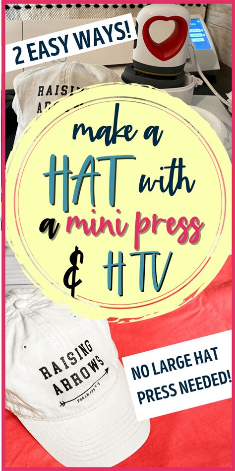 2 Easy Ways to Make a Hat with HTV and a Mini Heat Press