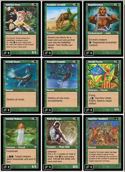 Magic the Gathering Adventures: [Legacy] A Green deck only with cards from Mirage set