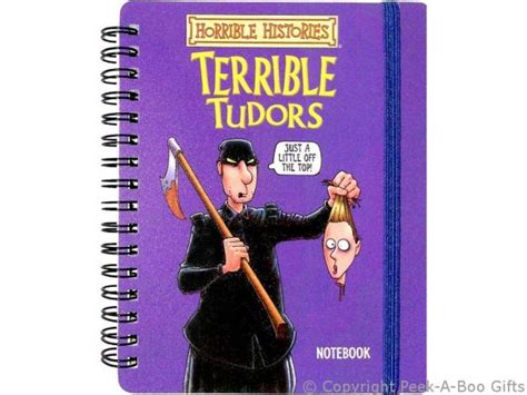 Horrible Histories Terrible Tudors Notebook with Elastic Strap