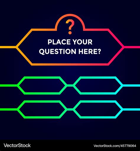 Quiz template background this design Royalty Free Vector