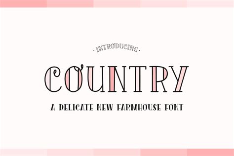 Country Font Duo (Farmhouse Fonts, Country Fonts, Rustic Fonts) By Salt & Pepper Designs ...