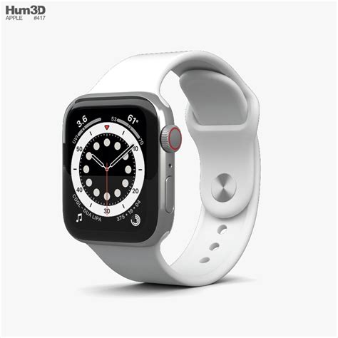 Apple Watch Series 6 40mm Stainless Steel Silver 3D model - Electronics ...