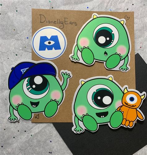 Monsters Cute Baby Stickers Weatherproof Stickers | Etsy