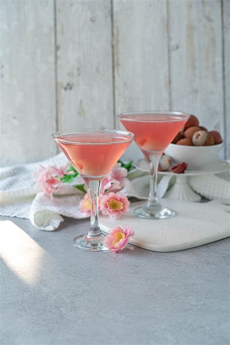 Easy Lychee Mocktail Martini - Chelsea Dishes