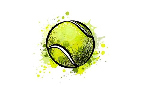 Tennis ball | Tennis drawing, Beach tennis, Tennis ball