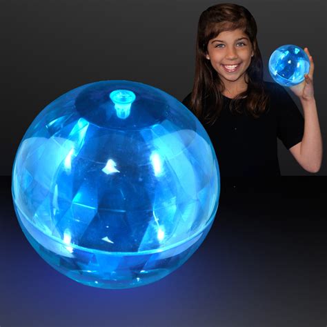 FlashingBlinkyLights 4" Big Bounce Ball with Flashing LEDs (Set of 6) - Walmart.com