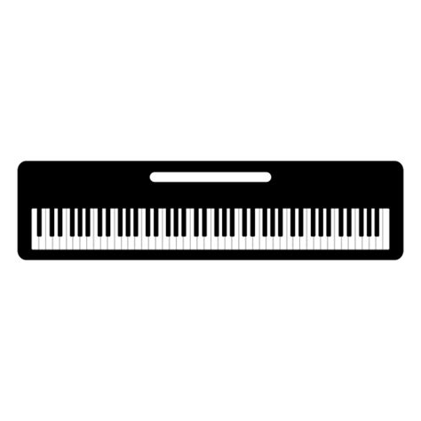 Piano Keyboard Silhouette at GetDrawings | Free download