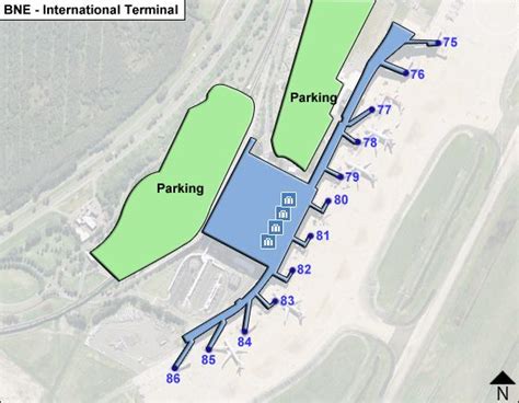 Brisbane International Airport Map