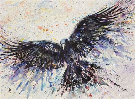 Watercolor Crow | Art!!! | Pinterest