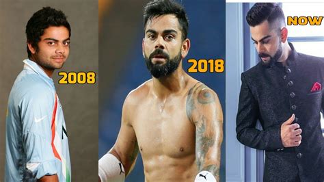 Virat Kohli's Face & Body Transformation(2008-NOW) | Chubby Body to ...