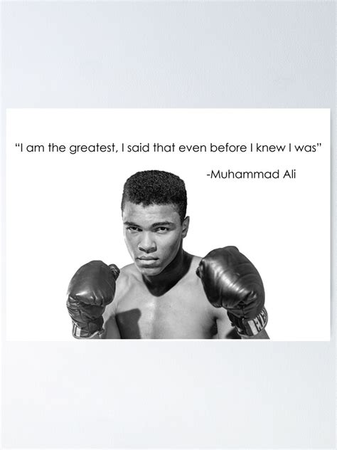 "Muhammad Ali "I am the greatest"" Poster for Sale by BobbyWong | Redbubble