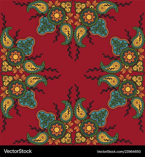 Indian traditional pattern Royalty Free Vector Image