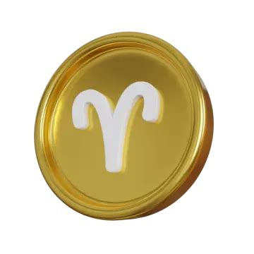 3d Aries Zodiac Horoscope Sign On Gold Plate Bronze Vector, 3d Mystical, Aries Zodiac Sign ...