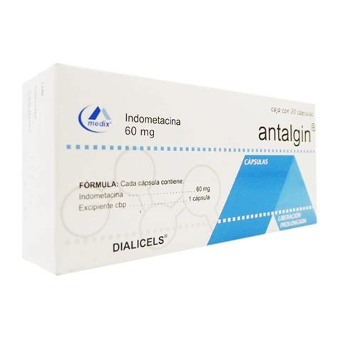 Antalgin Dialicels 60 mg 20 cápsulas de liberación prolongada | Walmart