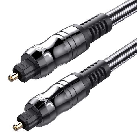 Digital Optical Audio Toslink Cable 3m, JYFT, S/PDIF Port, 24K Gold Plated Connectors, for Home ...