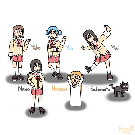 Nichijou Main Characters in my Style by Eggy543 on DeviantArt