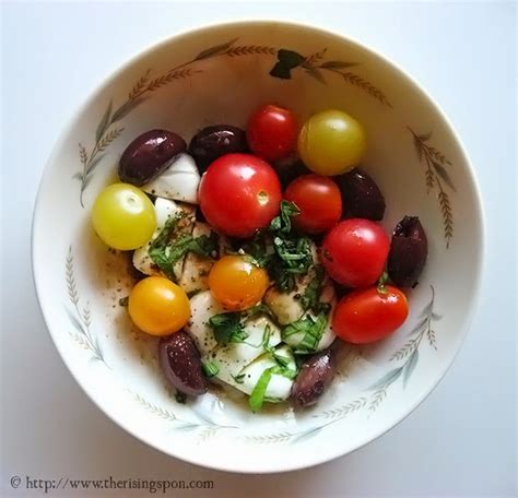 Heirloom Cherry Tomato and Fresh Mozzarella Salad | The Rising Spoon