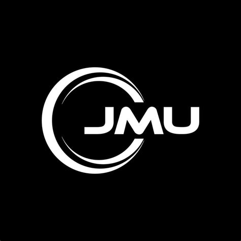 JMU letter logo design in illustration. Vector logo, calligraphy ...