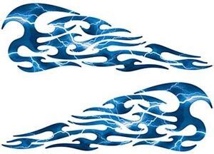 Blue Flame Decals | eBay