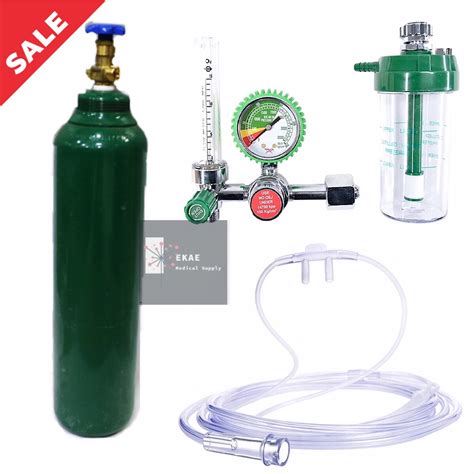 10lbs Medical Oxygen Tank with Medical Oxygen Regulator Full Content ...