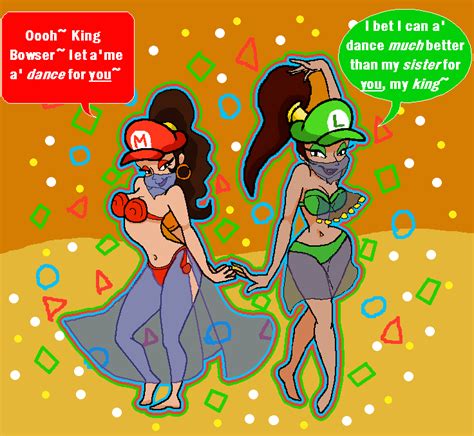 Super Mario Harem Dancers (Mario Bros. TG) by Sera-fuku on DeviantArt