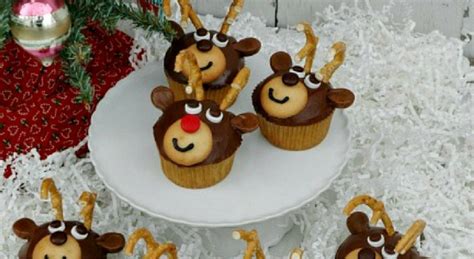 Reindeer Cupcakes- 100 Days of Homemade Holiday Inspiration - Hoosier Homemade