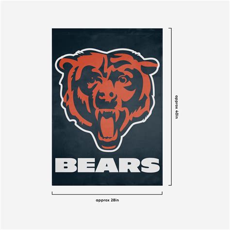 Chicago Bears Solid Vertical Flag FOCO