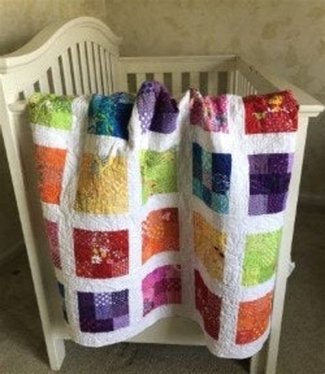 Rainbow Baby Quilt/Toddler Quilt/Crib QuiltGender Neutral | Etsy