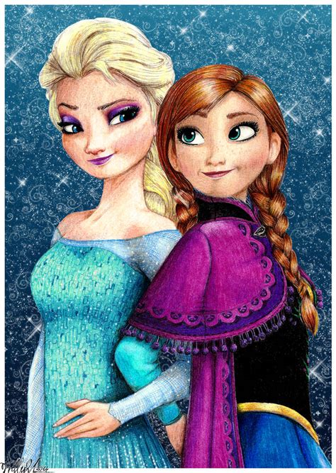 Elsa and Anna by Trilly21 on DeviantArt