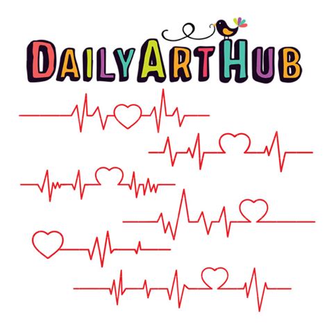 Heart Rate Clip Art Set – Daily Art Hub // Graphics, Alphabets & SVG