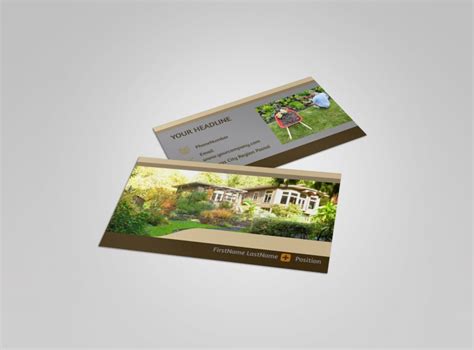 Landscape Design Business Card Template | MyCreativeShop