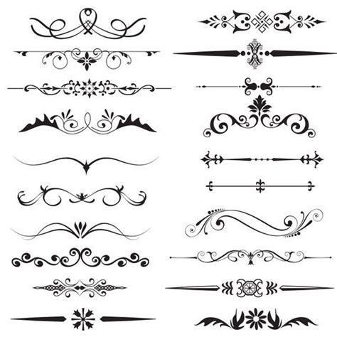 line clip art divider lines digital text divider page divider,instant download digital page ...