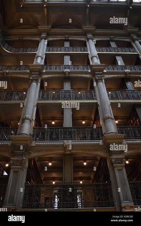 Interior of historic Peabody library Stock Photo - Alamy