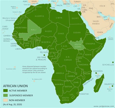 Map: Which Countries are in the African Union? - Political Geography Now