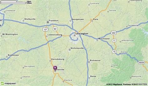 Danville, KY Map | MapQuest | Danville, Harrodsburg, Frankfort