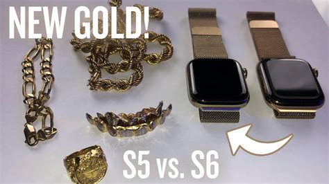 Apple Watch Series 6 Gold Stainless Steel with Milanese Loop - YouTube