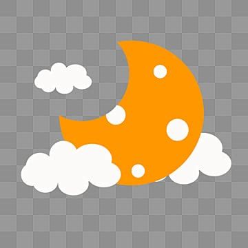 Orange Moon Clipart