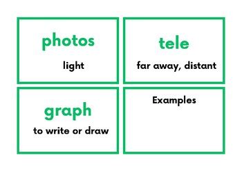 Greek and Latin Root Flashcards (From the Roots UP) 1-33 by JD's Darlings