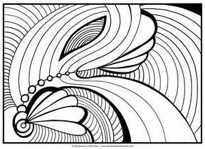printable abstract coloring pages - Clip Art Library