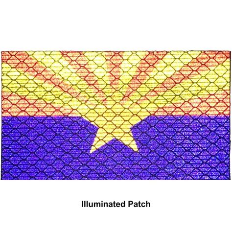 Reflective Arizona State Flag - 2x3.5 Patch