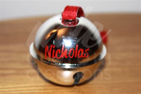 Personalized Polar Express Style Jingle Bell ornament With - Etsy