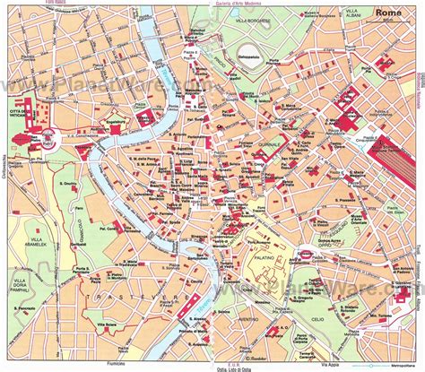 Really good Map of Rome Attractions and neighborhoods | PlanetWare | Viva Italia! | Pinterest ...